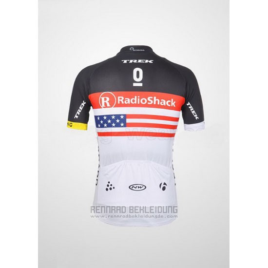 2012 Fahrradbekleidung Radioshack Champion Stati Uniti Trikot Kurzarm und Tragerhose - zum Schließen ins Bild klicken